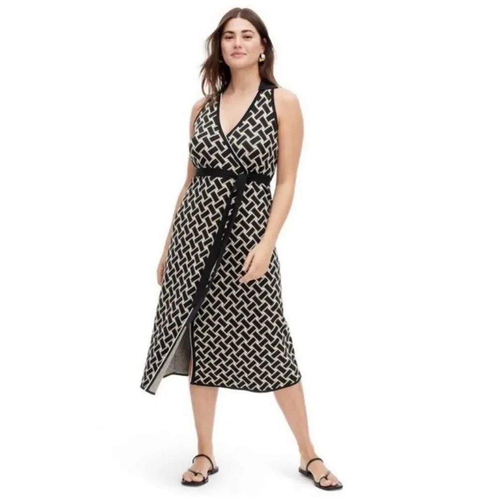 NWT Diane Von Furstenberg / Target Vintage Weave Midi Wrap Dress